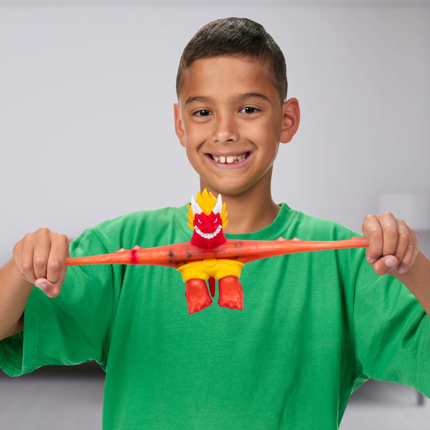 Heroes of Goo Jit Zu Hero Creator Blazagon Action Figure, Multicolor, Model 42785, 3 Unique Goo Fillings, Stretchy Toy