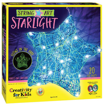 Creativity For Kids String Art Star Light Craft Kit - Create A Diy String Art Star Lantern - Projects For Kids