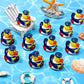 Jerify 12 Pcs Cruise Ships Rubber Ducks 2 Inch Nautical Sailing Rubber Cruise Ship Ducks Bulk For Party Gift Classroom Bath Carnival Pool