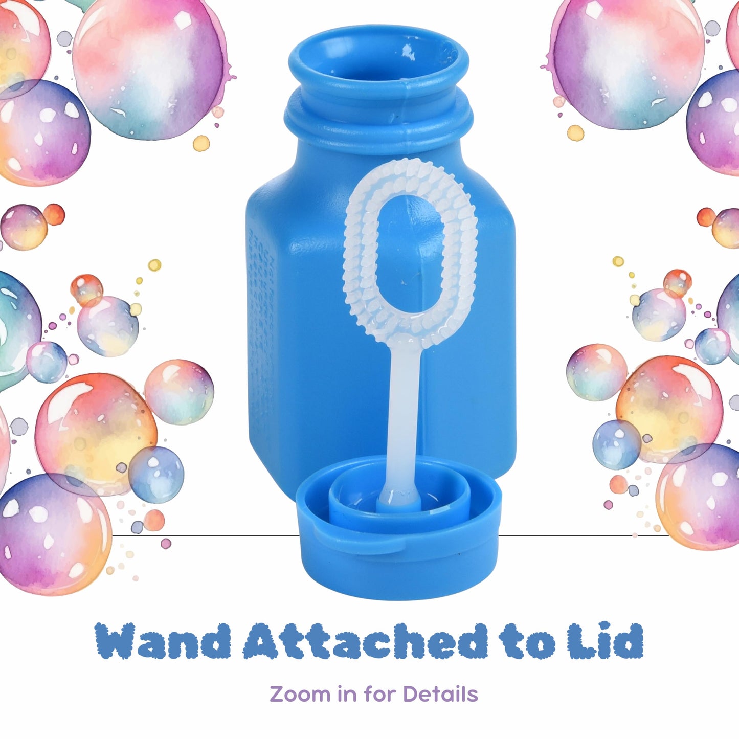 U. S. Toy Neon Party Bubbles, Bubbles For Kids W/Wands And Bottles To Blow Bubbles, Party Favors For Summer Events, Toddler Toys For 3+, 12-Pack