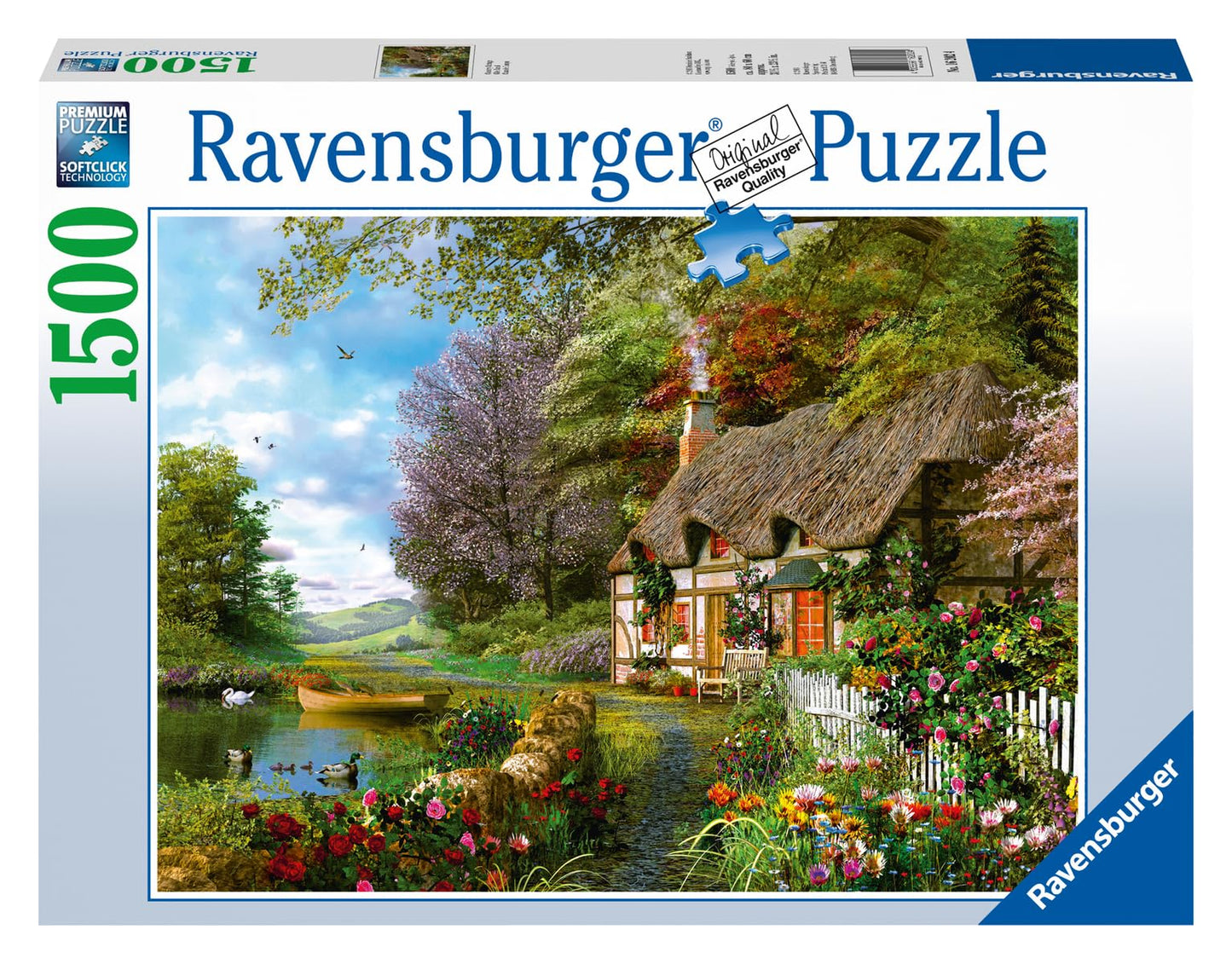 Ravensburger 1500-Piece Country Cottage Jigsaw Puzzle | enhanced Quality | Anti-Glare Surface | Precision Fit | Great Gift for Puzzle Enthusiasts
