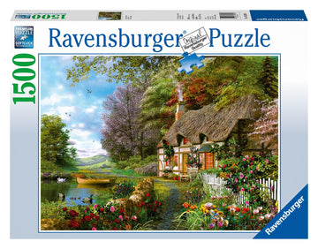 Ravensburger 1500-Piece Country Cottage Jigsaw Puzzle | enhanced Quality | Anti-Glare Surface | Precision Fit | Great Gift for Puzzle Enthusiasts