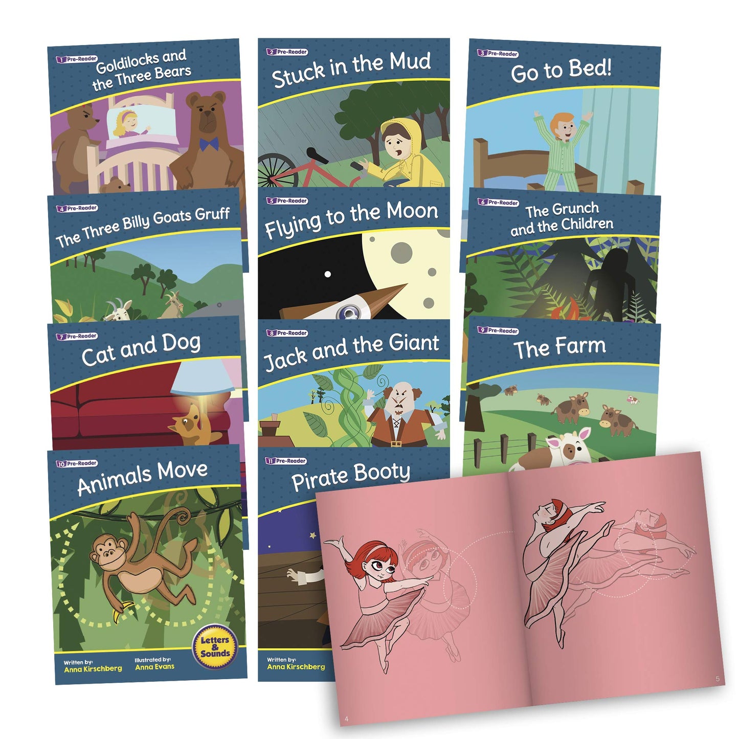 Junior Learning Letters & Sounds Phase 1 Set 2 Fiction,Multi