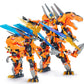 T-Rex Mech 2-in-1 Building Set  Cool Transforming Building Blocks Toy  Compatible with Lego  Dinosaurs Park Kit with Transform Robot  Birthday for Kids Boys  mature-themed Age 8-12 (T-Rex)