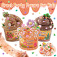 6 Packs Gradient Brown Slime Kit - Cloud Slime, Butter Slime & Clear Slime, Crunchy Slime For Kids With Various Slime Add-Ins, Non Stick Slime Party Favors For Girls & Boys, 360Ml Kids Slime (Garden)