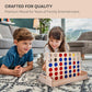 Flybold Connect 4 Wooden Game Set - 6 X 10 X 6 Inches - Family-Friendly Connect 4 Game For Kids And Adults - Board Games For Adu