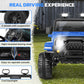 Hikole Ride On Car With Remote Control Toddler Jeeps, 12V Kids Electric Power Car Wheels With Multi-Function Dashboard, Spring Suspension, Led Lights, Battery Operated Vehicles For Boys Grils, Blue