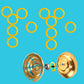 Magicyoyo Yo-Yo Silicone Response Pads- Yellow- Set Of 12 - Slim