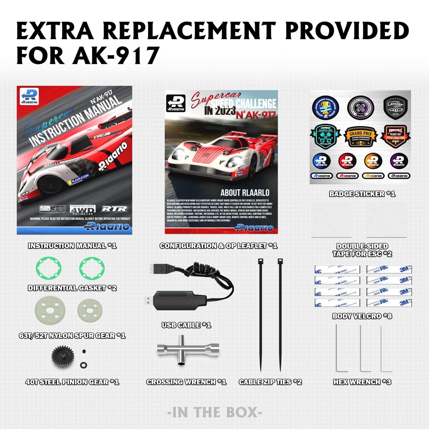 AMORIL 1/10 AK-917 Fast RC Cars for Adults, Top Speed 60 KM/H On-Road RTR Supercar with 80A Brushed ESC,550 13T Motor and 1 * 33