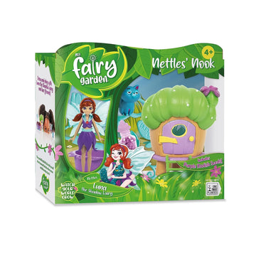My Fairy Garden Nettles’ Nook Mini Terrarium- Tiny Garden With Shadow Fairy & Cat Doll - Grow Your Own Mini Garden Kit - Educational Playset With Soil, Seeds & Fairy Field Guide For Kids Aged 4 And Up