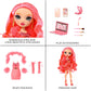 Rainbow High Priscilla Pink Fashion Doll - 11" Multicolor Outfit & 10+ Accessories for Kids 4-12 & Collectors