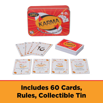 Karma Card Games for Kids - Card Games for mature-themeds  Family Games Night  Card Games for Families  Multi-Player  Screen Free  Travel Games  Playing Cards  What Goes Around  Comes Around  Ages 8+