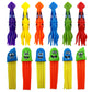 Haktoys Underwater Pool Diving Toy Set For Kids, Practice Diving And Swimming, Multicolor Sinking Squids And Jellyfish (Set Of 12 Pieces)