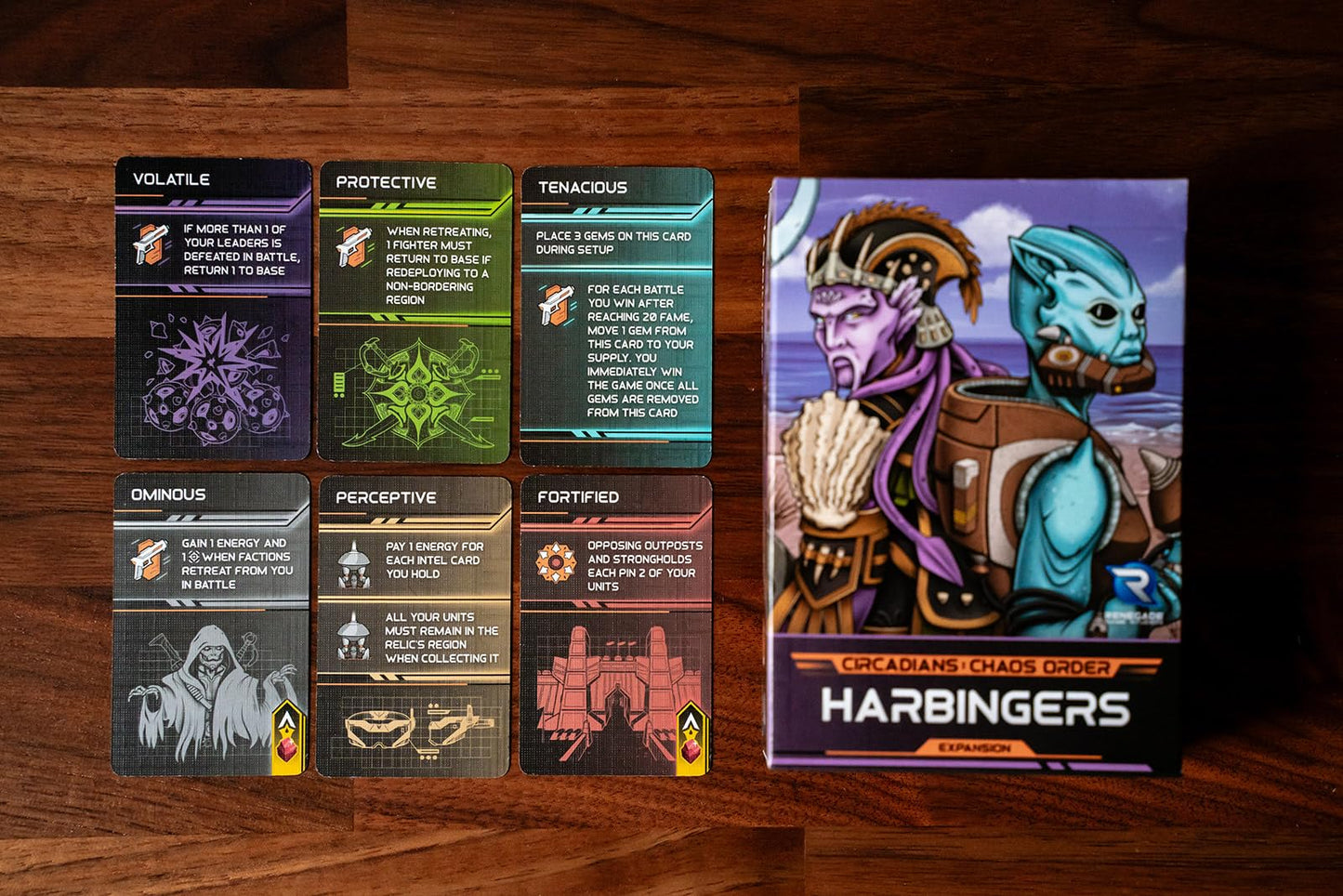 Renegade Game Studios: Circadians: Chaos Order Harbingers Expansion