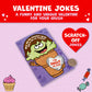 Peaceable Kingdom Valentines Cards for Kids, Set of 28 Scratch-off Jokes, Multicolor