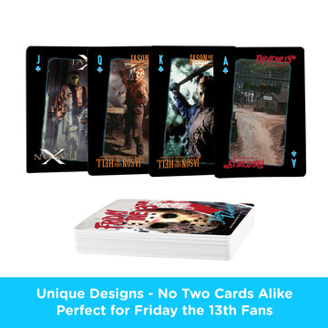 Aquarius Friday The 13Th Playing Cards - Friday The 13Th Themed Deck Of Cards For Your Favorite Card Games - Officially Licensed Friday The 13Th Merchandise & Collectibles