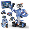 YESHIN Robot Building STEM Toys, 5 in 1 STEM Projects for Kids Ages 8-12, Remote & APP Control Educational Coding Kit, DIY Recha