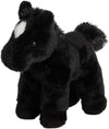 Aurora Mini Flopsie Beau Stuffed Animal, 8" Black Polyester Plush, Kid-Friendly Companion, Model 16640
