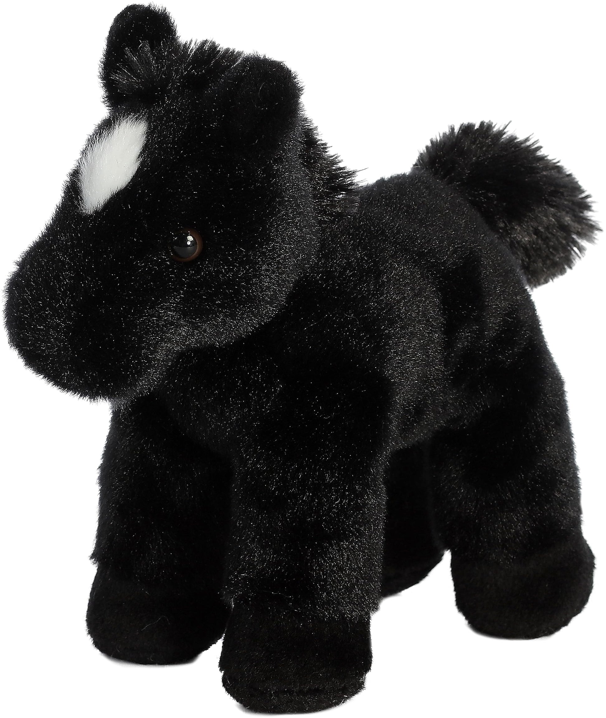 Aurora® Adorable Mini Flopsie™ Beau™ Stuffed Animal - Playful Ease - Timeless Companions - Black 8 Inches