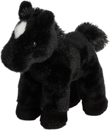 Aurora® Adorable Mini Flopsie™ Beau™ Stuffed Animal - Playful Ease - Timeless Companions - Black 8 Inches