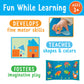 Creativity for Kids My First Fun Felt Shapes - Travel Friendly Felt Board for Toddlers, Crafts and Pretend Play - 100+ Pieces