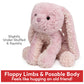 GUND Cozys Collection Bunny Plush Stuffed Animal, 10" Pink, High Quality for Ages 1 and Up, Model 6058949