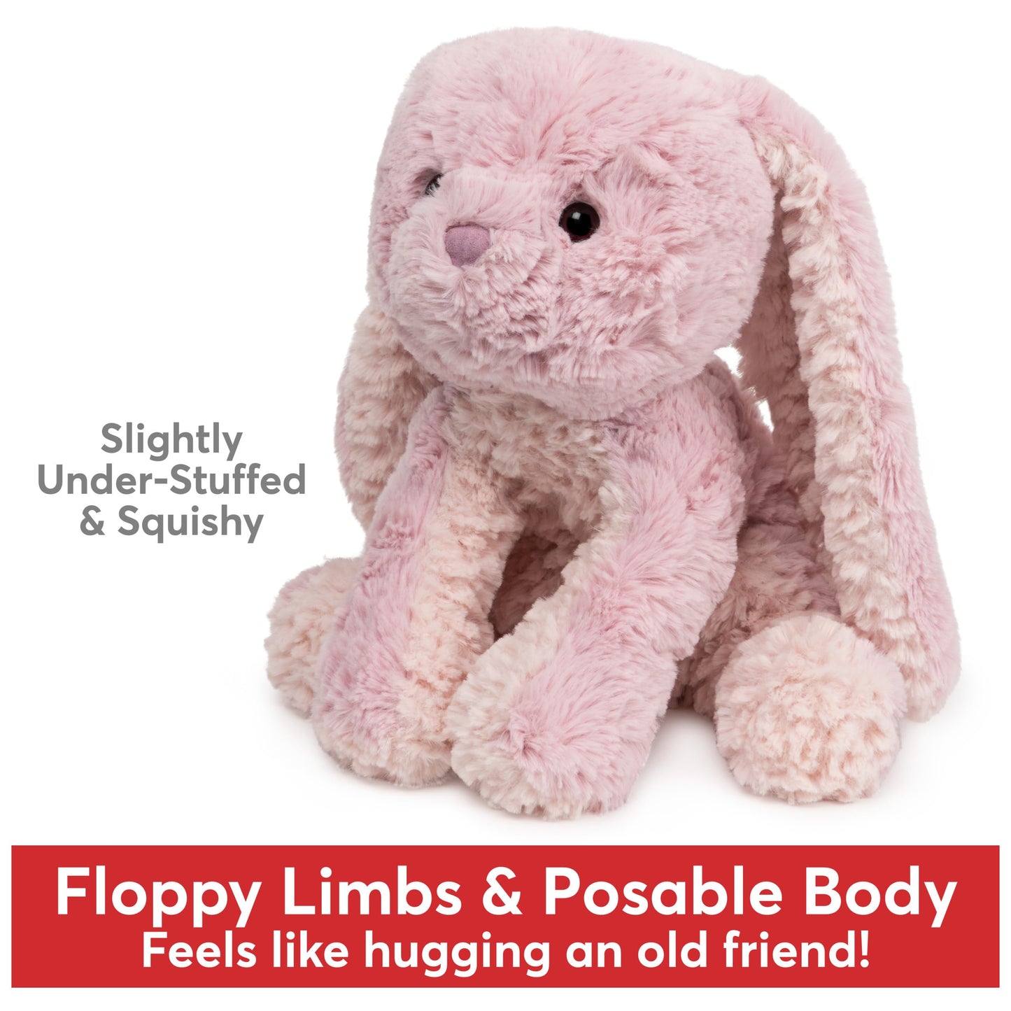GUND Cozys Collection Bunny Plush Stuffed Animal, 10" Pink, High Quality for Ages 1 and Up, Model 6058949