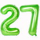 Number Balloons 40 Inch Green Birthday Party Decorations 27St Digital Jumbo Helium Foil Mylar Balloon