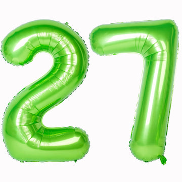 Number Balloons 40 Inch Green Birthday Party Decorations 27St Digital Jumbo Helium Foil Mylar Balloon