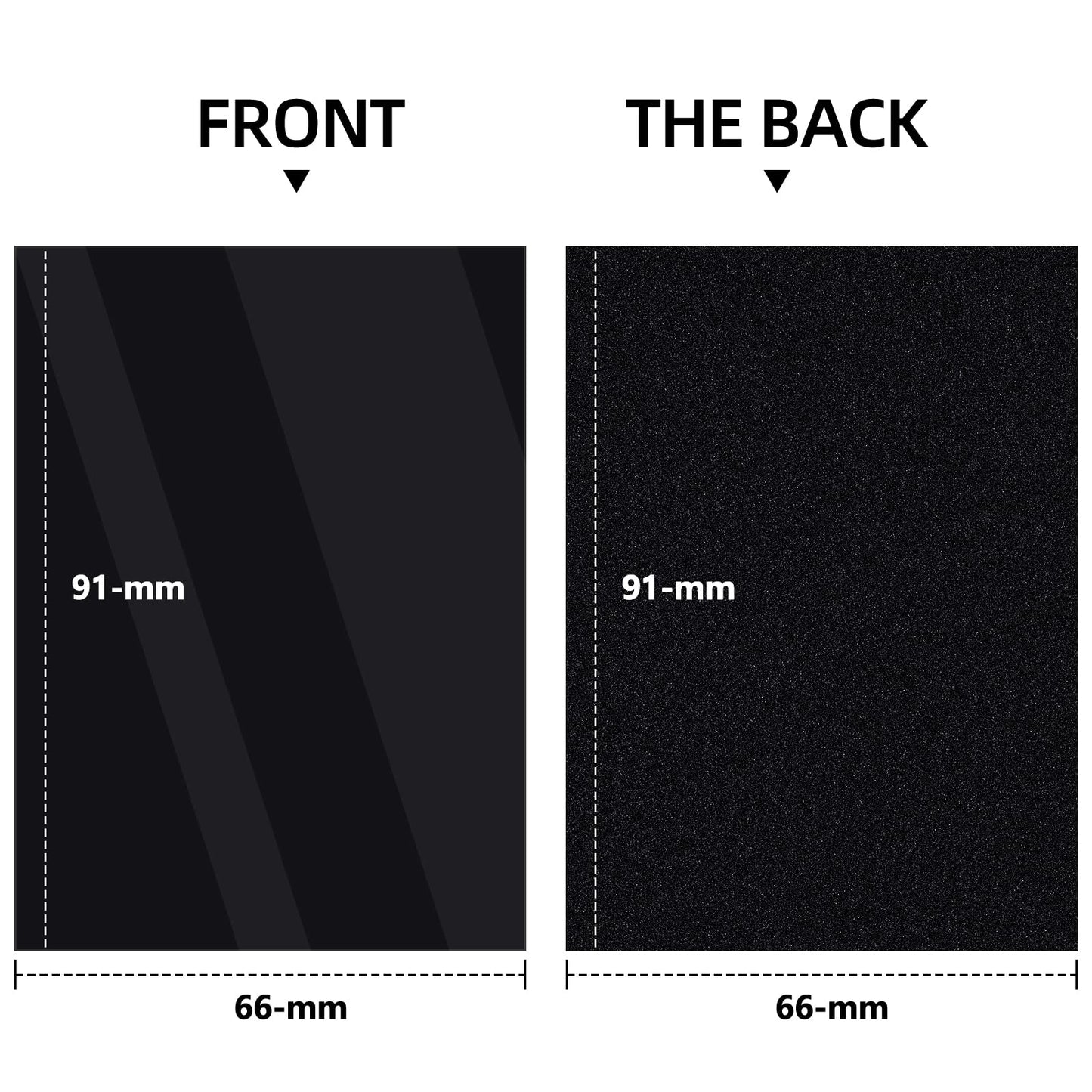 500 Counts Black Card Sleeves Toploaders For Trading Cards,Matte Card Sleeves Deck Card Protectors, Black Soft Sleeves Fit For Mtg, Baseball Card,Sports Cards,Game Card