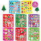 Christmas Stickers For Kids, Merry Christmas Theme Stickers Non-Repeating, Xmas Winter Holiday Party Stickers, Christmas Goodie