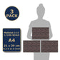 3 Sheets Self-Adhesive Roof Tiles And Shingles For Dollhouses Scale 1:12 (Roof Shingles Red)