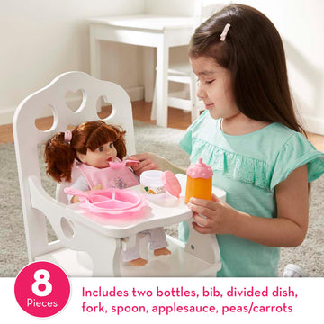 Melissa & Doug Mine To Love Time To Eat Doll Accessories Feeding Set (8 Pcs)