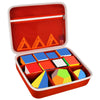Grapsa Speed Cube Storage Case Bag Holds 12+ Different Types Retro Brain Teaser Fidget Toy. Carrying Holder with Mesh Pocket Fit