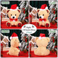 Threan 8 Inch Christmas Stuffed Animal Christmas Plush Toy Doll With Santa Hat Xmas Plush Stuffed Bear Monkey Deer Lion Koalas Panda Dog Elephant For Valentine'S Day, Festival (Little Bear Style)