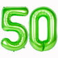Number Balloons 40 Inch Green Birthday Party Decorations 50St Digital Jumbo Helium Foil Mylar Balloon