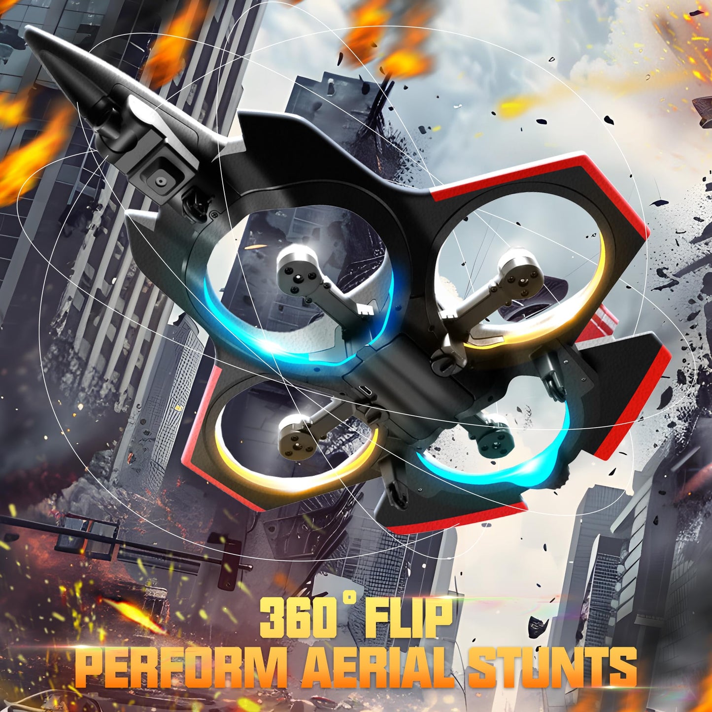 Bezgar Brushless Rc Plane With Camera | 2.4Ghz Remote Control Airplane, 6-Axis Gyro Drones For Kids, Rc Helicopter, 360Flip Jet
