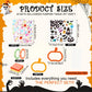 25 Sets Thanksgiving Pumpkin Tissue Paper Crafts Thanksgiving DIY Art and Craft Kits with Stickers Make Your Own Pumpkin Hanging