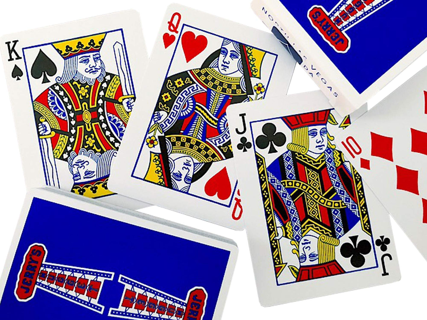 Jerry'S Nugget Playing Cards Aut  Ntico Estuche Protector De Cartas Azul Y Transparente