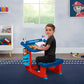 Delta Children PAW Patrol Draw and Play Desk – Compact Blue Plastic, Includes 10 Markers & Coloring Book, Model TT87445PW-1121