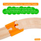 56 Piece Wooden Train Track Expansion Pack with Tunnel Compatible Thomas Wooden Railway Brio Chuggington Imaginarium Set by Orbr