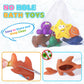 Color Changing No Hole Bath Toys For Kids Toddlers, Color Change Bath Toys For Kids Ages 4-8, Ocean Animal Toys With Drying Bag,