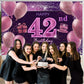 42Nd Birthday Decorations For Girls Imisi Happy Birthday Banner Pink Decorations For A Party Birthday Backdrop For Women
