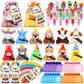 Seenelling 48 Pcs Birthday Gifts for Students Mini Stuffed Animals with Hat