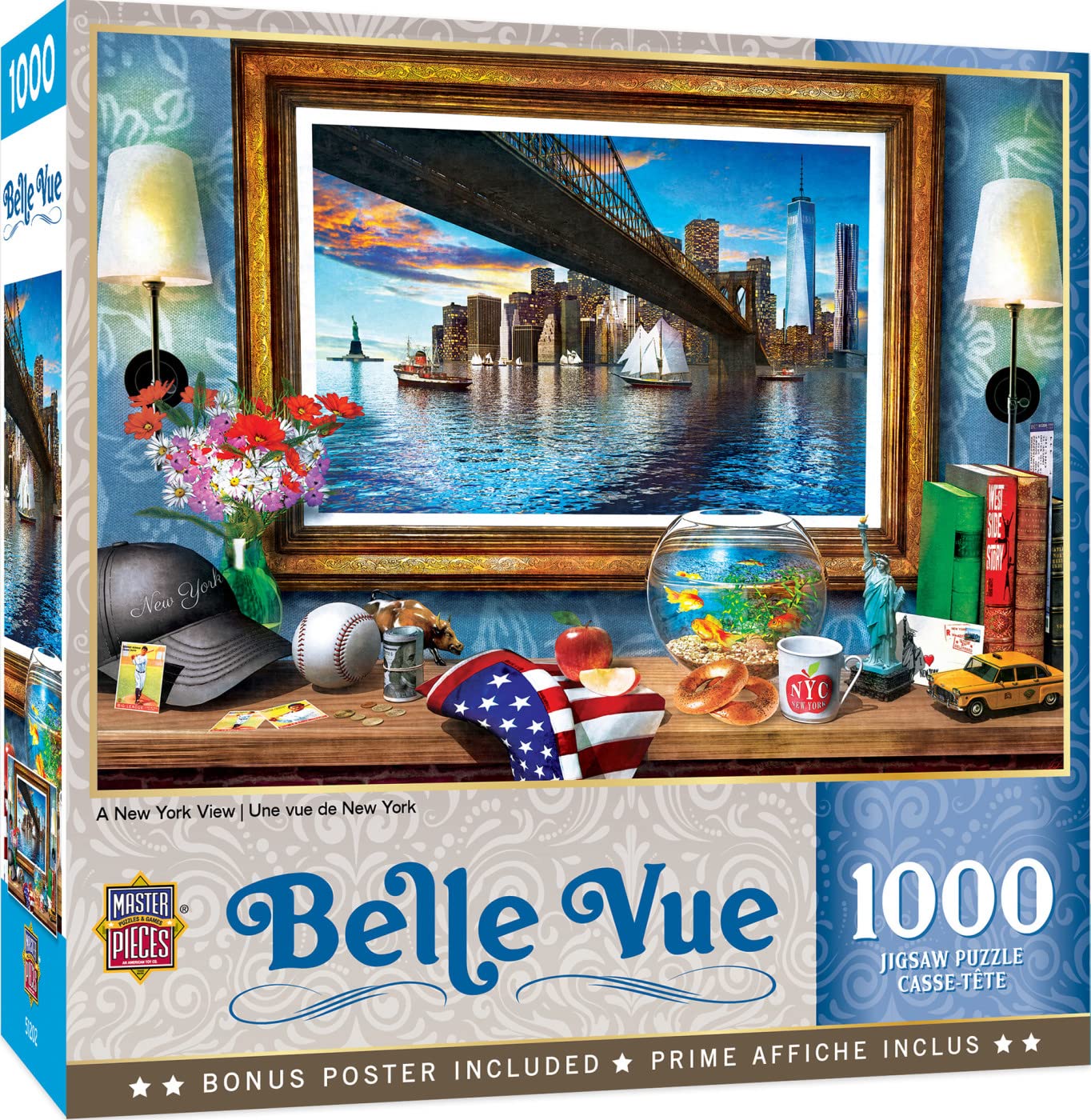 MasterPieces 1000 Piece Jigsaw Puzzle for Adults, Family, Or Youth - Seaside Dining View - 19.25x26.75