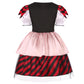 Girls Pirate Costume Buccaneer Princess Costume For Halloween Party Dress Up (7-9 Years)