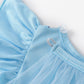 Wonderbabe Girls Princess Costumes Snow Queen Princess Dresses Fancy Dress Up With Cape For Toddler Christmas Snow Party Cosplay Size 3-4T