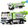 G.C City Diecast Tanker Truck Toys For 3 4 5 6 Years Old Boys, Friction Powered Haze Removal With Lights And Sounds, 1:40 Scale