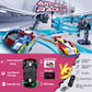 Slot Car Race Track Sets Electric Remote Control Car For Kids Rechargable Electric Racing Game With Hand Controllers Circular Ov