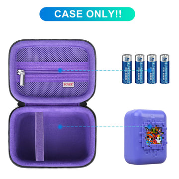 Bovke Carrying Case For Bitzee Disney/Bitzee Magicals/Bitzee Interactive Toy Digital Pet And Case, Travel Holder Fits Bitzee Virtual Electronic Pets Kids Toys, Extra Space For Batteries, Purple